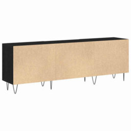 Berkfield Modern Tv Cabinet Black Oak 150X30X50 Cm Engineered Wood - thumbnail 6