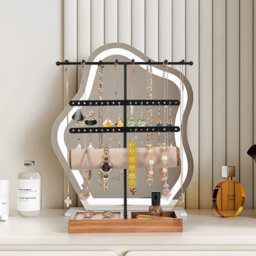 Xample Jewelry Holder Organizer 4-Tier Jewelry Stand With Necklace Organizer Earring Bracelet Holder Ring Box,hanger For Display - thumbnail 9