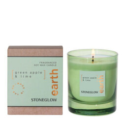 Stoneglow Candles Elements Earth Tumbler Candle - Green Apple & Lime - thumbnail 1