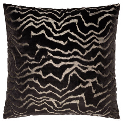Paoletti Tierra Cut Velvet Feather Filled Cushion - image 1