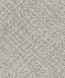Galerie Eden Collection Silver Rattan Chevron Effect Wallpaper Roll - thumbnail 1