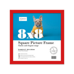 8X8 Red Picture Frame (20.3 X 20.3Cm) Poster, Photo, Artwork, Gallery Wall Or Print - thumbnail 1