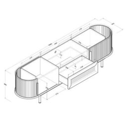 Kidsaw Lv55 Light Oak Tv Cabinet Engineered Wood - thumbnail 4