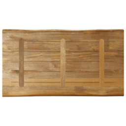 Berkfield Table Top Live Edge 120X60X3.8 Cm Solid Wood Rough Mango - thumbnail 5