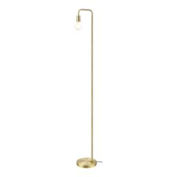 GoodHome Ghlin Satin Brushed Gold Effect Floor Lamp - thumbnail 8