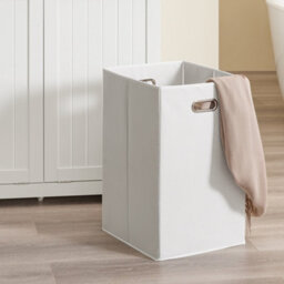 Sobuy Bzr215-W, Tall Slim Bathroom Storage Cabinet With 2 Laundry Hampers & 2 Drawers Narrow Freestanding Bathroom Unit - thumbnail 7