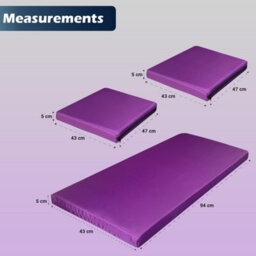 istyle mode Cushion For Rattan Chairs (Purple, 3 Pieces) - thumbnail 5