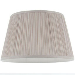 "12"" Elegant Round Tapered Drum Lamp Shade Dusky Pink Gathered Pleated Silk Cover" - thumbnail 3