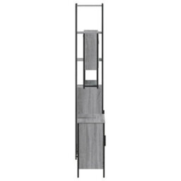 Berkfield 3 Piece Bathroom Furniture Set Grey Sonoma Engineered Wood - thumbnail 7