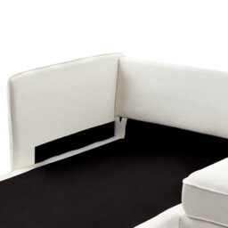 Beliani Corner Sofa 3 Seater Altan Boucle Off-White Right Hand - thumbnail 7