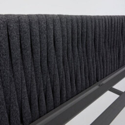Home Detail Serena Rope Lounge Sofa Garden Set With Coffee Table, Dark Grey - thumbnail 5