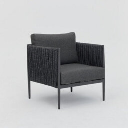 Home Detail Serena Rope Lounge Sofa Garden Set With Coffee Table, Dark Grey - thumbnail 6