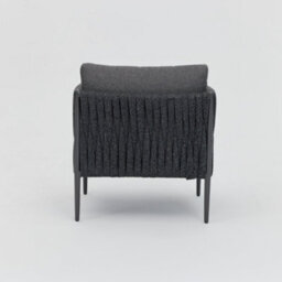 Home Detail Serena Rope Lounge Sofa Garden Set With Coffee Table, Dark Grey - thumbnail 7
