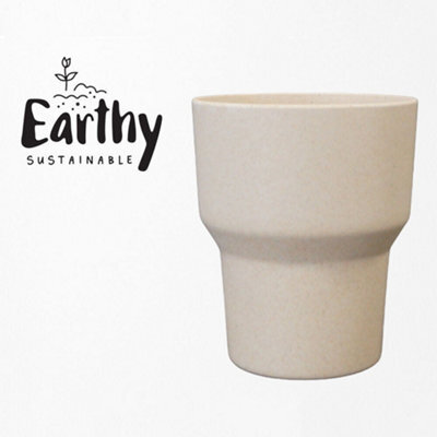 Earthy Natural Cream Bamboo Orchid Planter - image 1