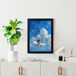 AK Frames Sleek A3 Black Thin Modern Picture Frame - Slim And Design For Posters, Prints And Photos - Elegant Wall Frame Decor - thumbnail 4