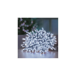 Premier Decorations Limited 200 Led Supabrights White Christmas String Tree Lights 16M Lit Length Clear Cable - thumbnail 2