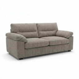 Loft Home Harper Mushroom Grey 3 Seater Fabric Sofa - thumbnail 2