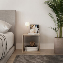 Urbn-Living Urbnliving Height 30Cm Shelves Cube Shelving Colour Antique Oak Cube Display Storage Wood Shelf - thumbnail 2