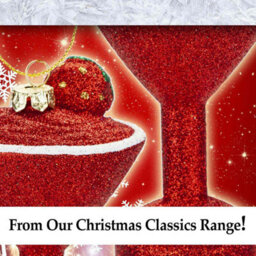 Red Glitter Cocktail Decoration Hand Painted Hanging Christmas - thumbnail 7