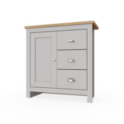Timber Art Design Lisbon 1 Door 3 Drawer Storage Cabinet Sideboard - thumbnail 2