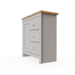 Timber Art Design Lisbon 1 Door 3 Drawer Storage Cabinet Sideboard - thumbnail 3