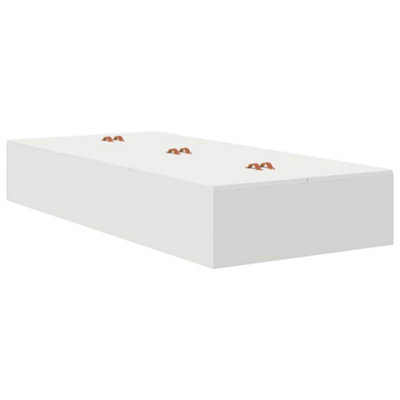 Berkfield Modern Storage Bed Frame White 90X190 Cm - image 1