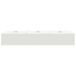 Berkfield Modern Storage Bed Frame White 90X190 Cm - thumbnail 7
