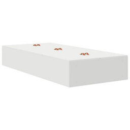 Berkfield Modern Storage Bed Frame White 90X190 Cm - thumbnail 1