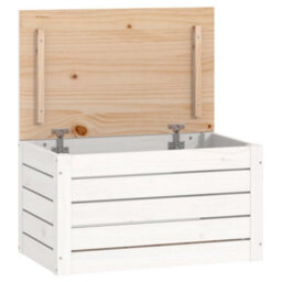 Walplus Storage Box White 59.5X36.5X33 Cm Solid Wood Pine - thumbnail 2