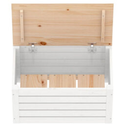 Walplus Storage Box White 59.5X36.5X33 Cm Solid Wood Pine - thumbnail 8