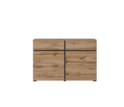 Arte Kross 45 Sideboard Cabinet In Oak Wotan - W1190mm H780mm D400mm, Rustic Elegance - thumbnail 4