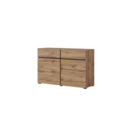 Arte Kross 45 Sideboard Cabinet In Oak Wotan - W1190mm H780mm D400mm, Rustic Elegance - thumbnail 1