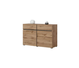Arte Kross 45 Sideboard Cabinet In Oak Wotan - W1190mm H780mm D400mm, Rustic Elegance - thumbnail 3