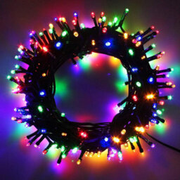 Shatchi 500 Leds Multicolour Fairy String Lights Cool White Green Cable 8 Modes Mains Powered Memory Auto Timer - thumbnail 4