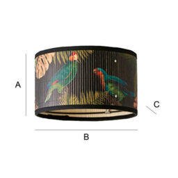 Valuelights Daintree Small Dark Jungle Bamboo Drum Ceiling Lamp Shade (D)25Cm - thumbnail 7