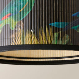 Valuelights Daintree Small Dark Jungle Bamboo Drum Ceiling Lamp Shade (D)25Cm - thumbnail 6