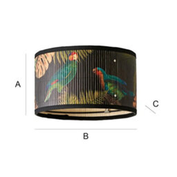 Valuelights Daintree Small Dark Jungle Bamboo Drum Ceiling Lamp Shade (D)25Cm - thumbnail 8