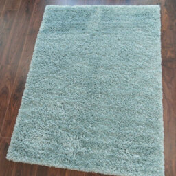 Loomed Super Soft Duck Egg Blue Shaggy Area Rug 120X170Cm - thumbnail 3