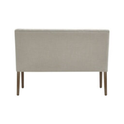 Living And Home Beige Linen Upholstered Bench Dining Bench W 1310 mm - thumbnail 6