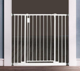 Safetots Extra Wide Hallway Gate, 103Cm - 109Cm, White, Pressure Fit Baby Gate For Hallways And Wide Spaces - thumbnail 2