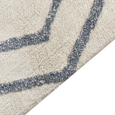 Beliani Rug Menderes Light Blue 160 X 230 Cm Cotton - image 1