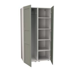Atomia Modern Matt Reed Green Tall Double Wardrobe (H)1872mm (W)1000mm (D)580mm - thumbnail 4