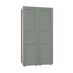Atomia Modern Matt Reed Green Tall Double Wardrobe (H)1872mm (W)1000mm (D)580mm - thumbnail 3