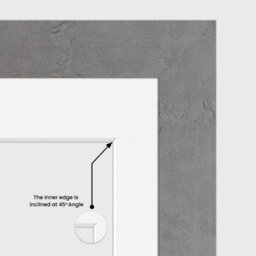 AK Frames 20X16 Marble Grey Modern Multi Photo Frame With White Mount - Holds 9 Apertures (2X) 7X5, (7X) 6X4 Photos - thumbnail 7