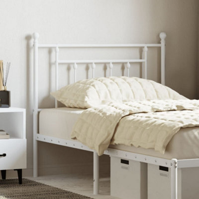 Berkfield Metal Headboard White 90 Cm - image 1