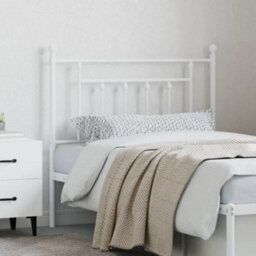 Berkfield Metal Headboard White 90 Cm - thumbnail 3