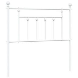 Berkfield Metal Headboard White 90 Cm - thumbnail 2