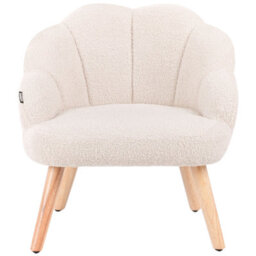 Beliani Kids Armchair Miland Boucle Light Beige - thumbnail 5