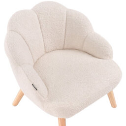 Beliani Kids Armchair Miland Boucle Light Beige - thumbnail 7