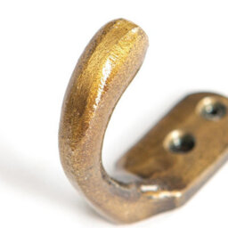 Hammer and Tongs Hammer & Tongs Single Coat Hook - W20mm X H55mm - Brass - thumbnail 3
